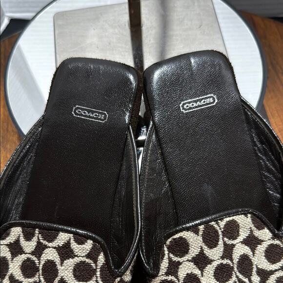 Coach Black Mules with Open Back - Picture 2 of 8